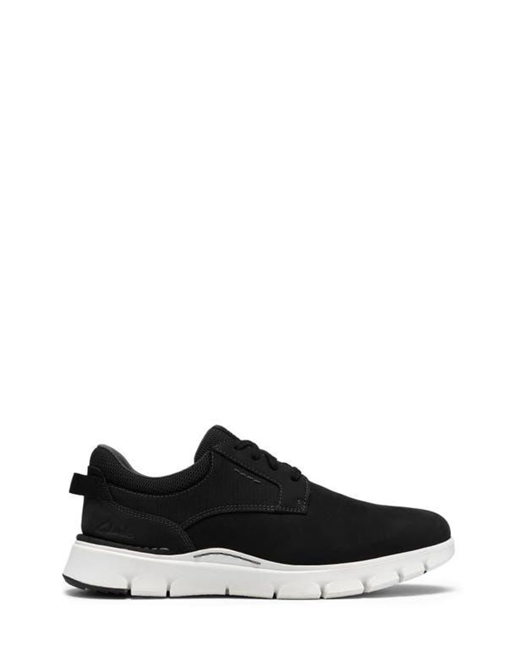 Clarks Black Step 365 Plain Toe Leather Sneaker for men