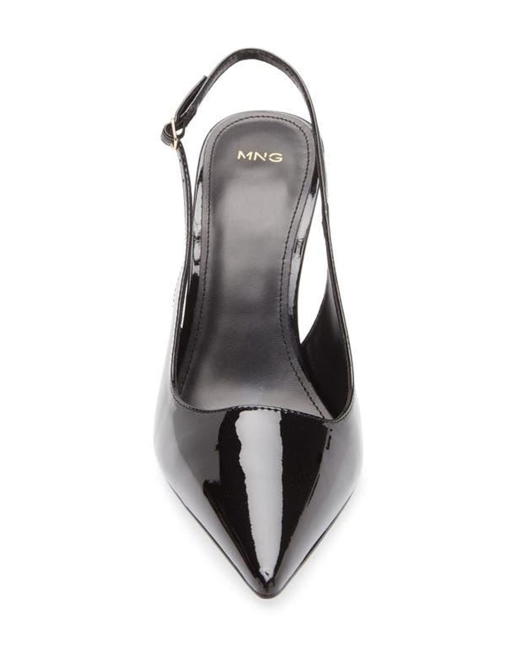 Mango Blue Pietra Slingback Pointed Toe Pump