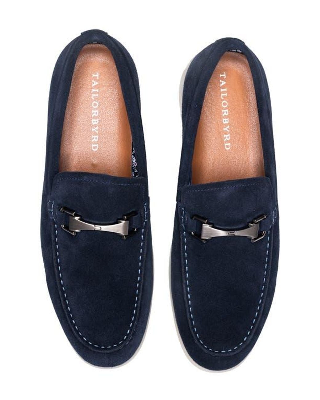 Tailorbyrd Blue Mikey Bit Loafer for men