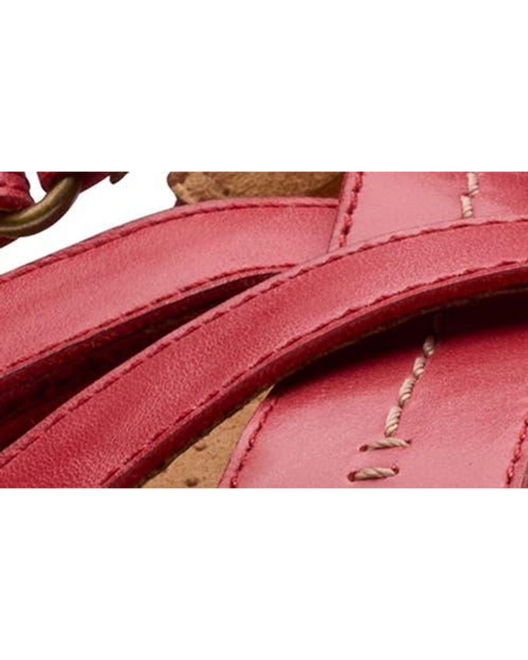 Clarks Red Cecily Slide Sandal