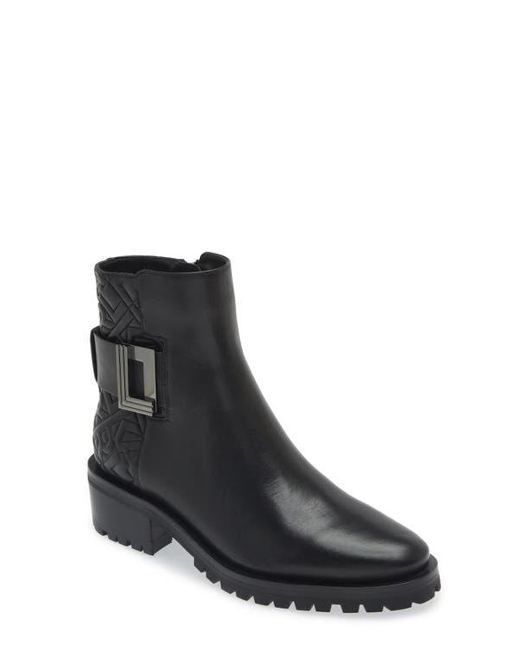 Karl Lagerfeld Vara Bootie in Black Lyst