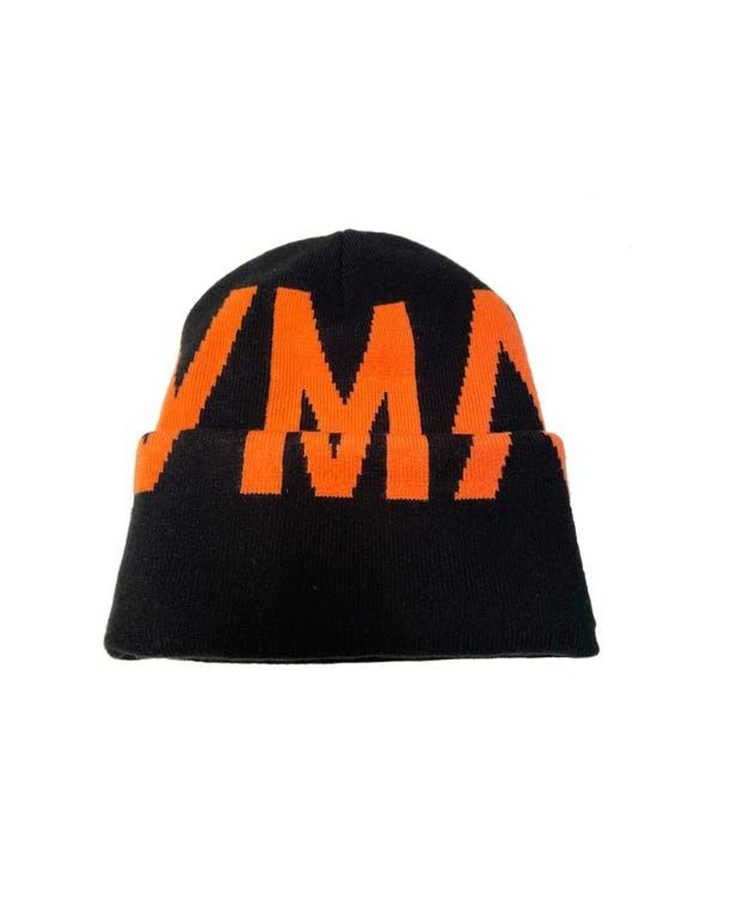 HVMAN Orange Logo Knit Beanie for men