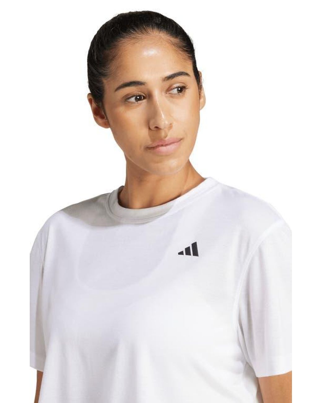 Adidas White Train Essentials Boxy Workout T-Shirt