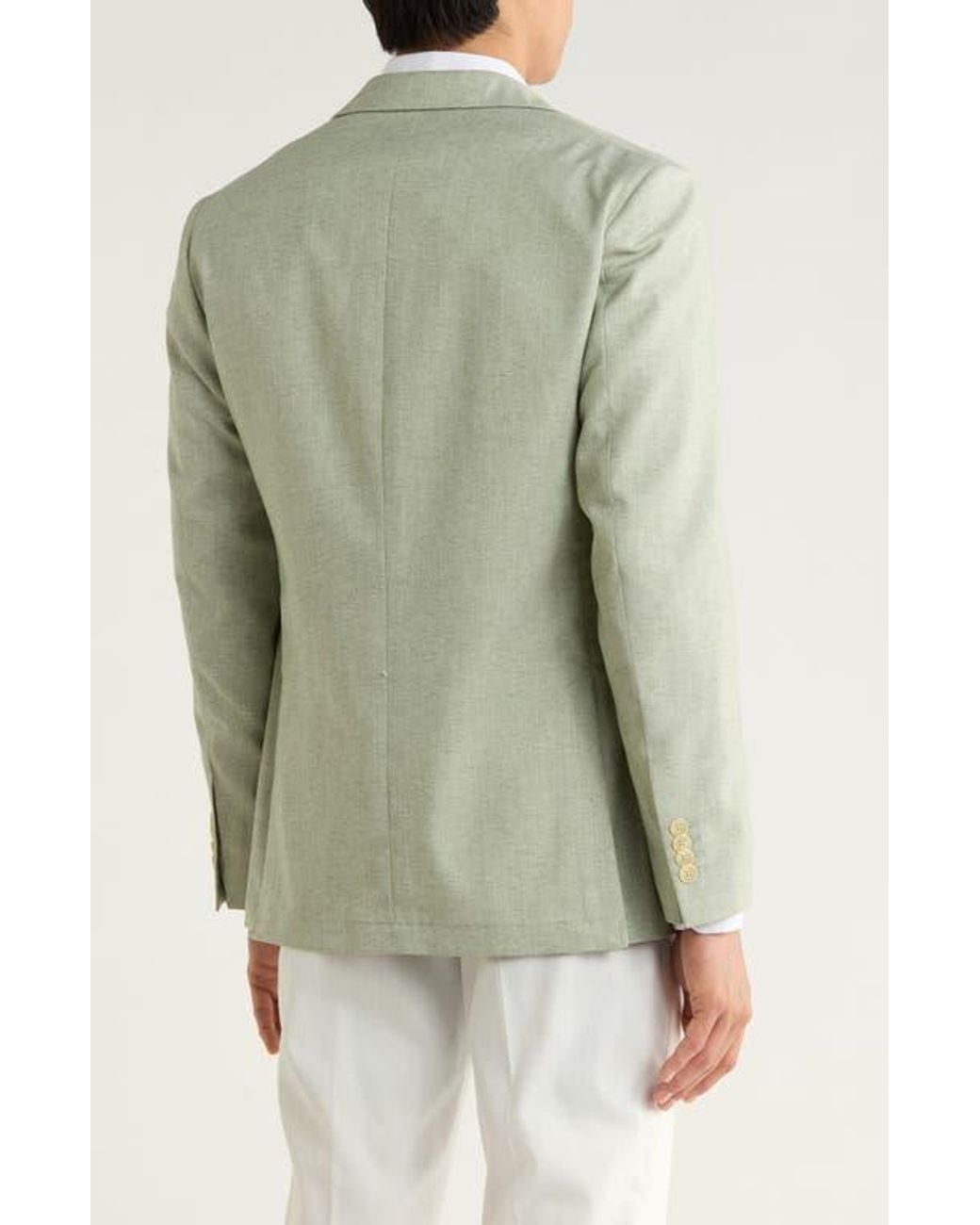 Con.struct Green Lino Two-Button Sport Coat for men