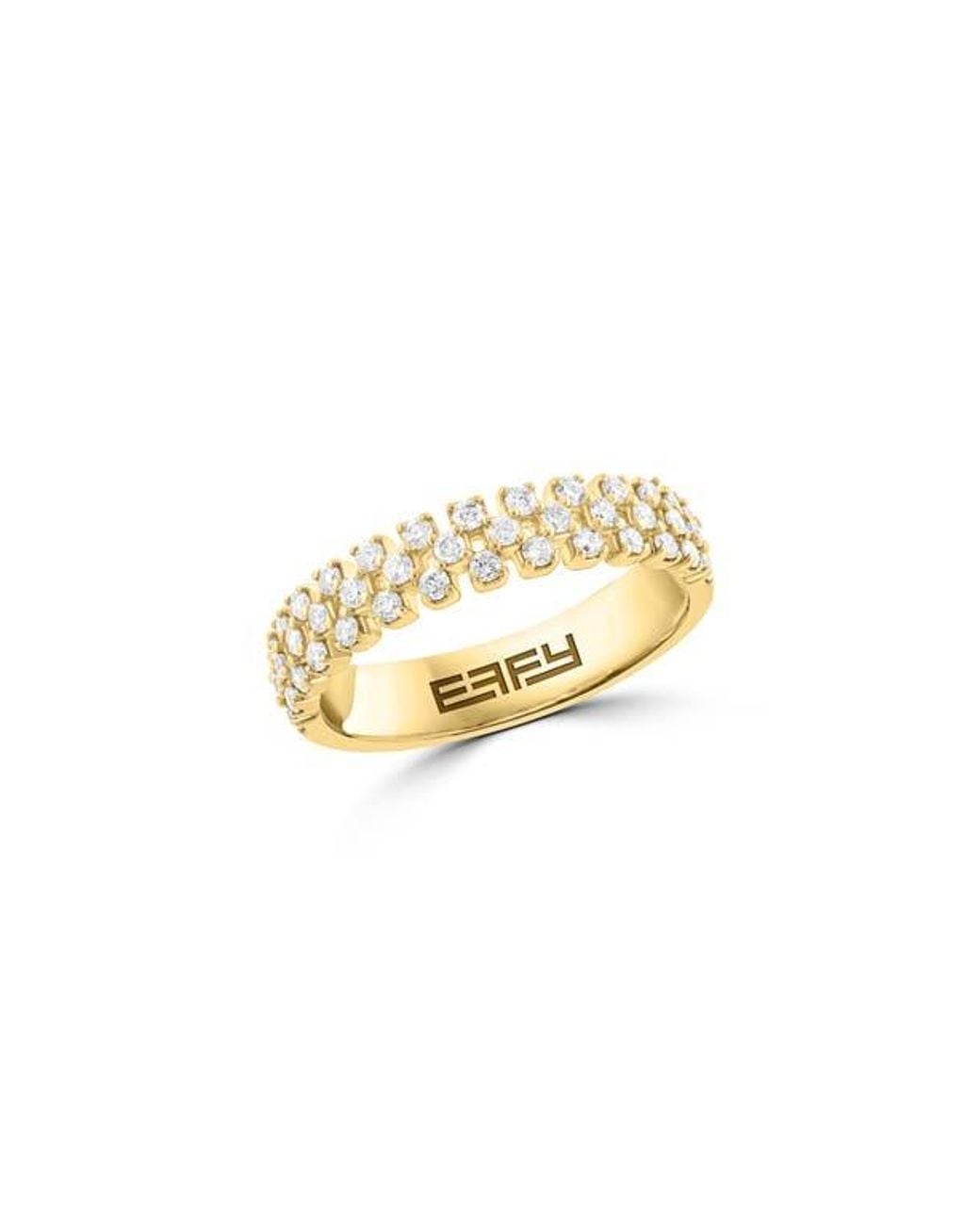 Effy Metallic Diamond Stacking Ring