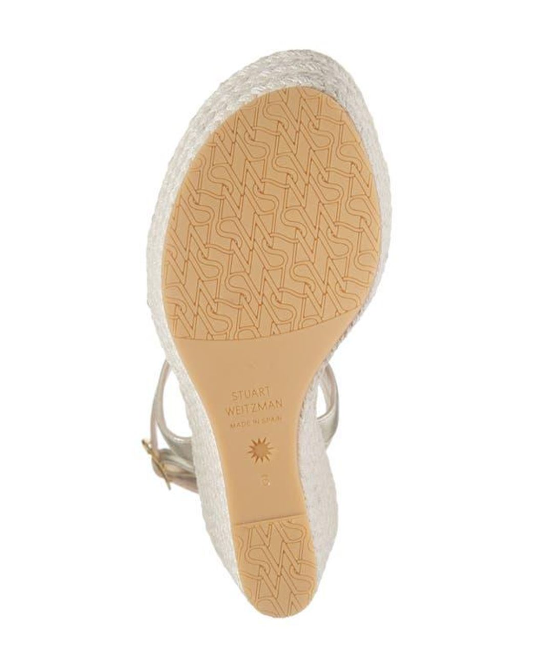 Stuart Weitzman Metallic Alex Platform Wedge Sandal