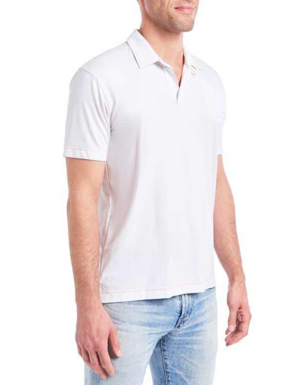 PINOPORTE White Manolo Polo for men