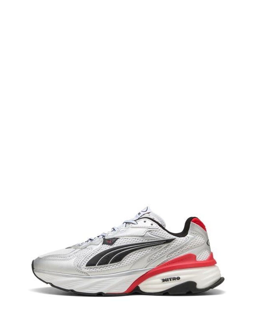 PUMA White Fade Nitro Ls Sneaker for men