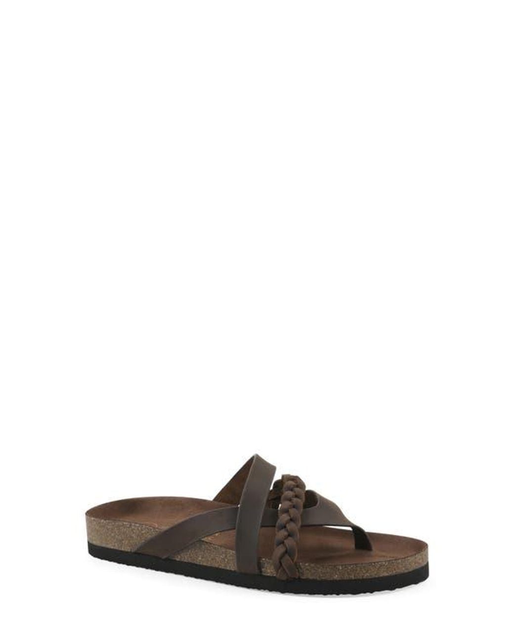 White Mountain Brown Halogen Slide Sandal