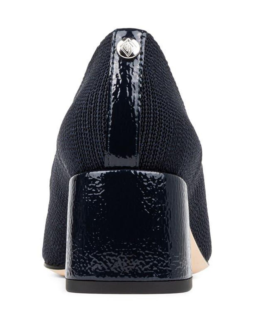 Donald J Pliner Blue Square Toe Pump