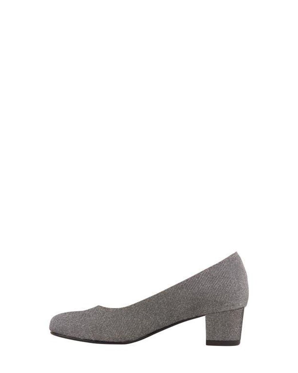 David Tate Gray Suave Pump