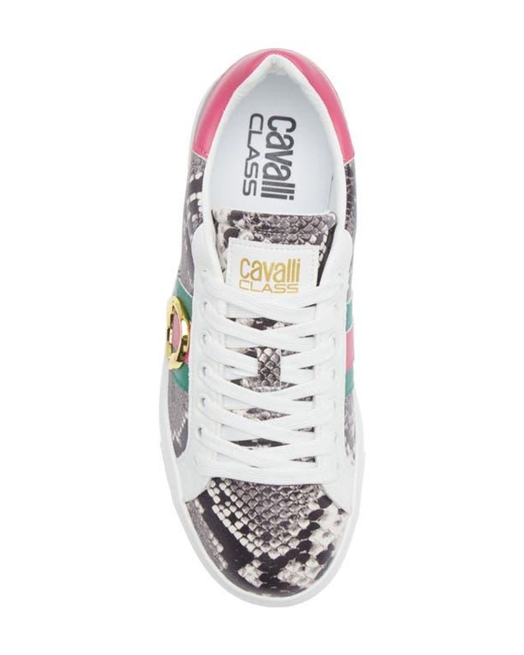 Roberto Cavalli White Low Top Sneaker
