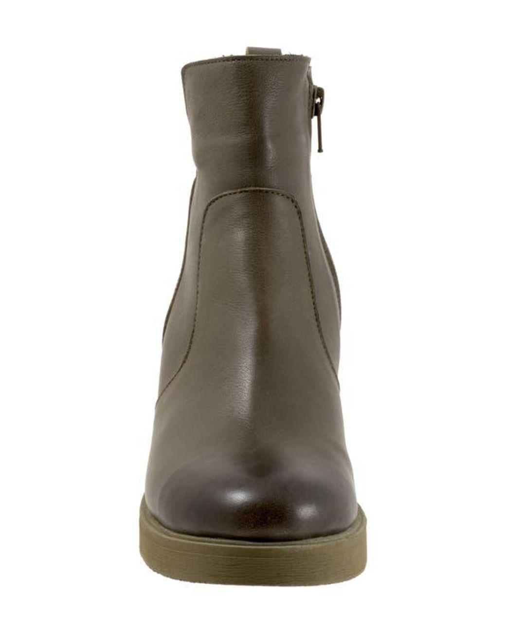 BUENO Brown Laura Platform Wedge Bootie