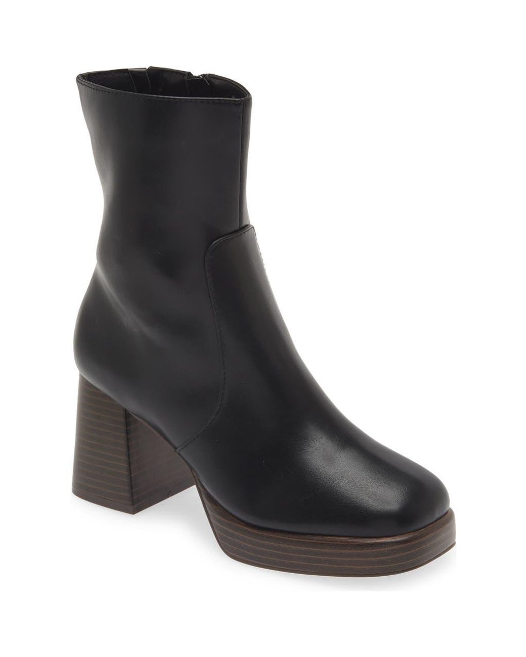 BP. Kitt Platform Bootie in Black Lyst