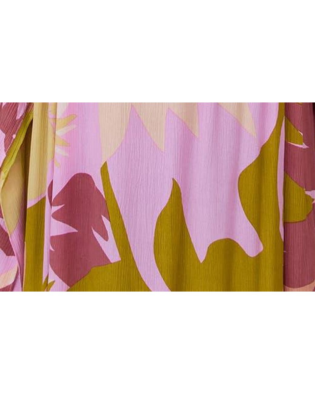 Saachi Pink Botanical Print Maxi Caftan