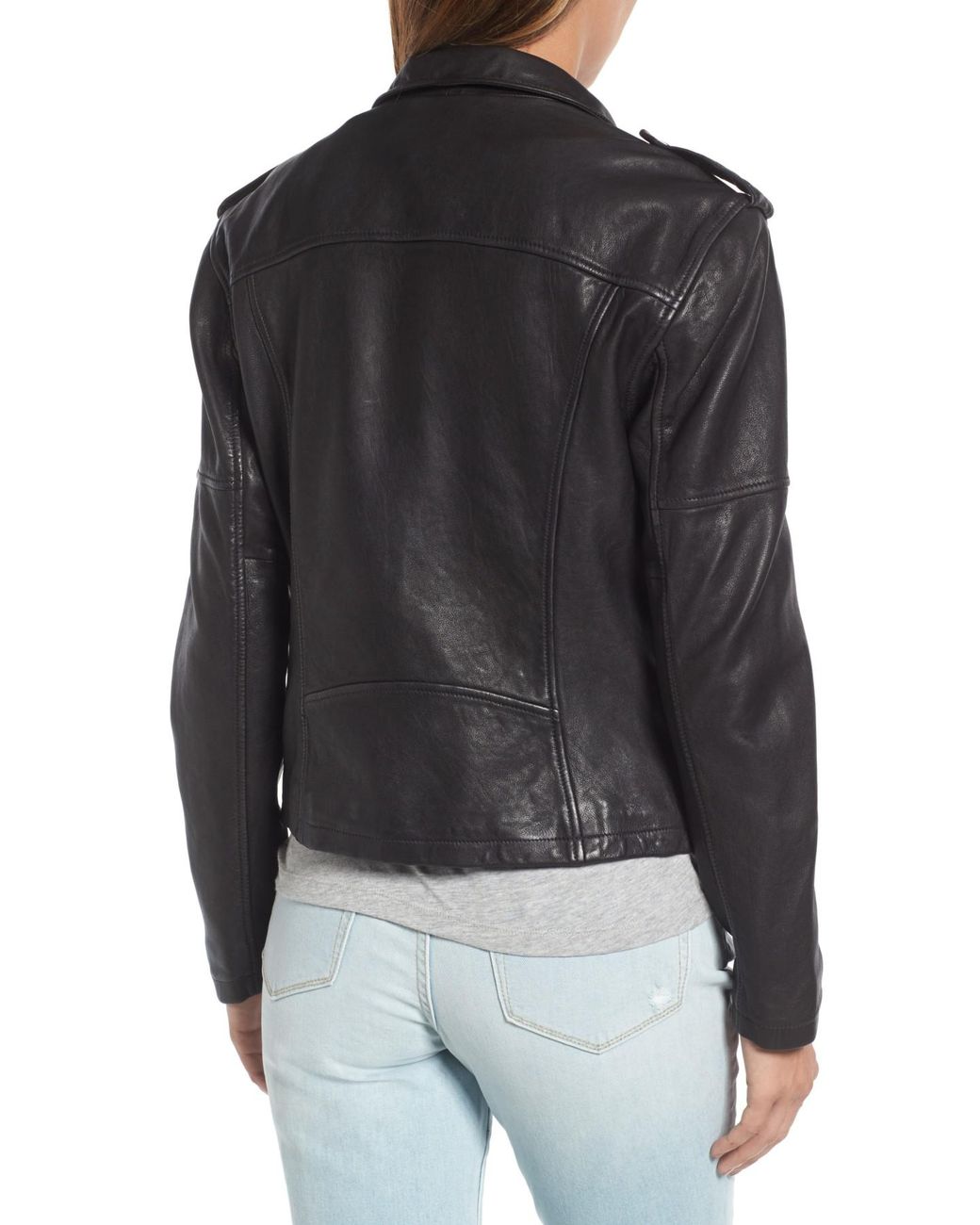 Treasure & bond store leather moto jacket