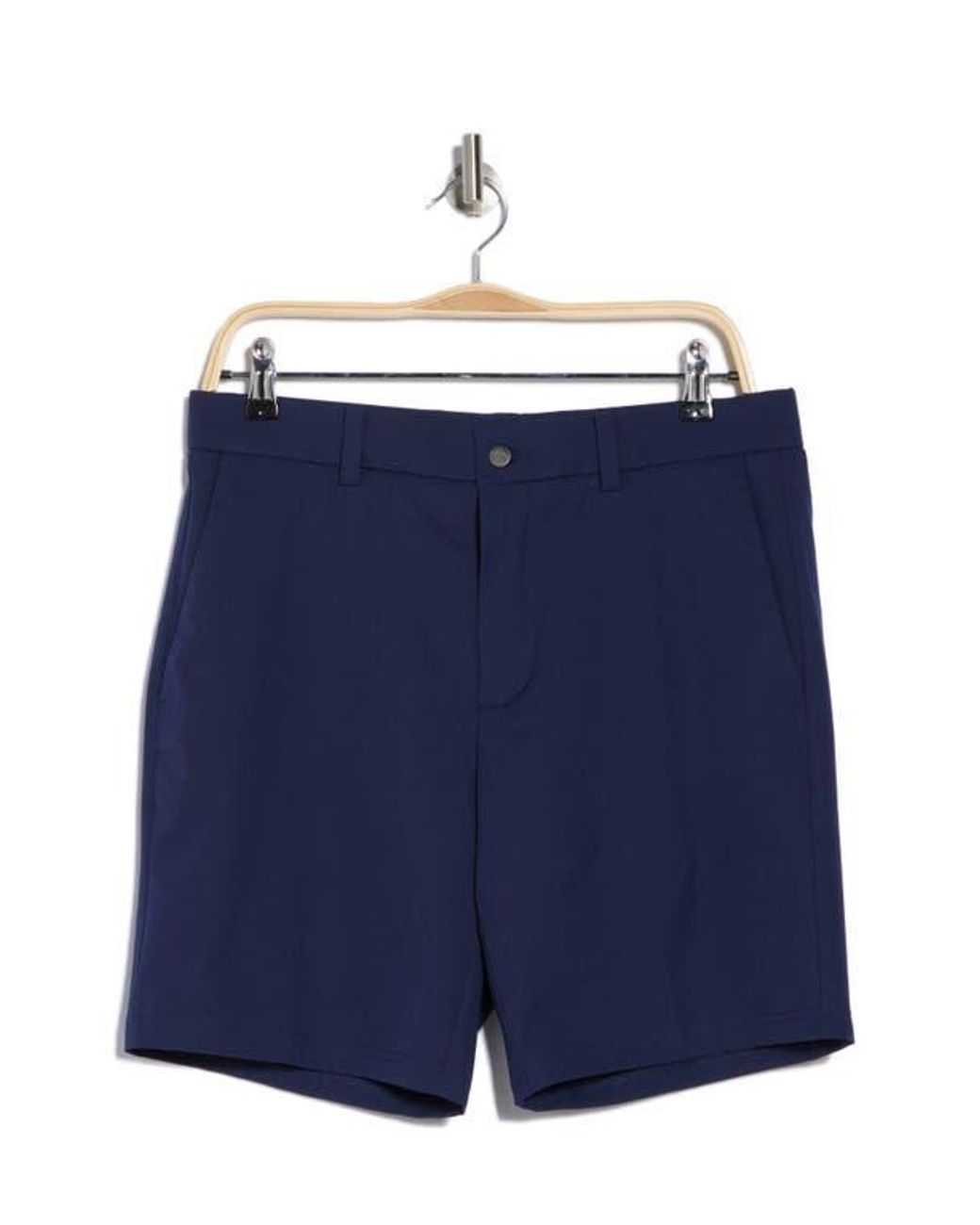 Callaway Apparel Blue 8-Inch Solid Flat Front Golf Shorts for men