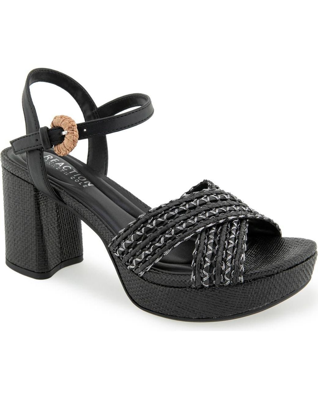 Kenneth Cole Black Reeva Platform Sandal