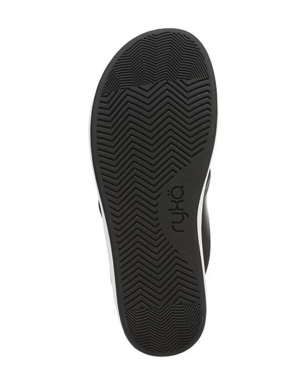 Ryka Black Viv Platform Thong Sandal