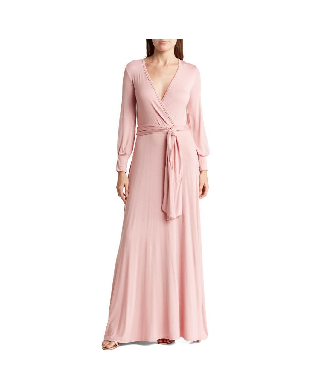 knee length dresses for ladies Light Pink Mesh Tiered Long Sleeve Maternity Maxi Dress – PinkBlush