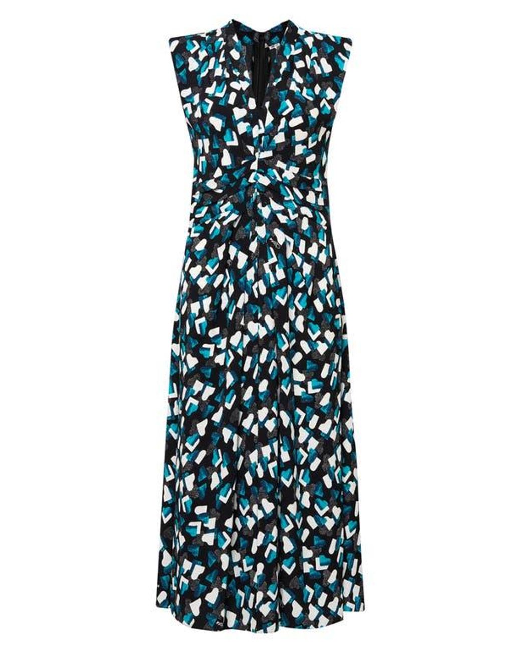 Diane von Furstenberg Multicolor Livia Piano Print Midi Dress
