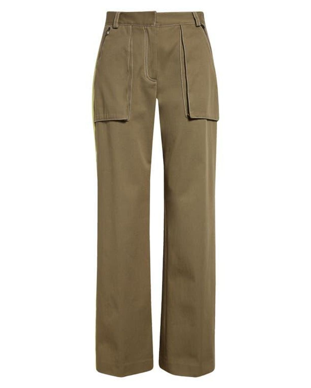 Twp Isa Side Stripe Stretch Twill Pants in Green | Lyst