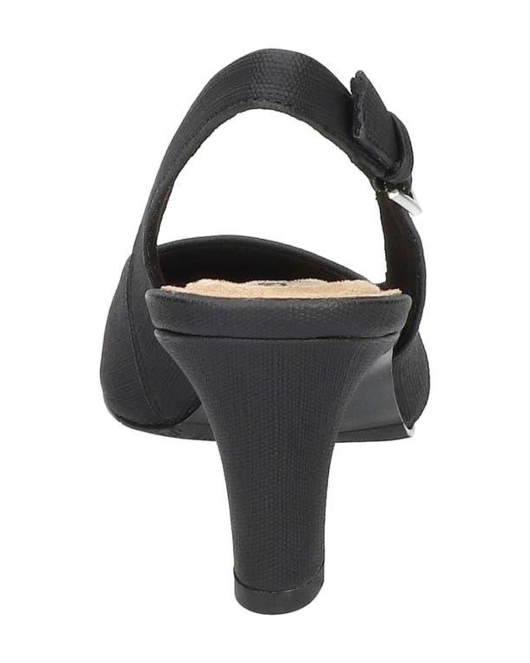 Easy Street Black Ritsa Slingback Pump