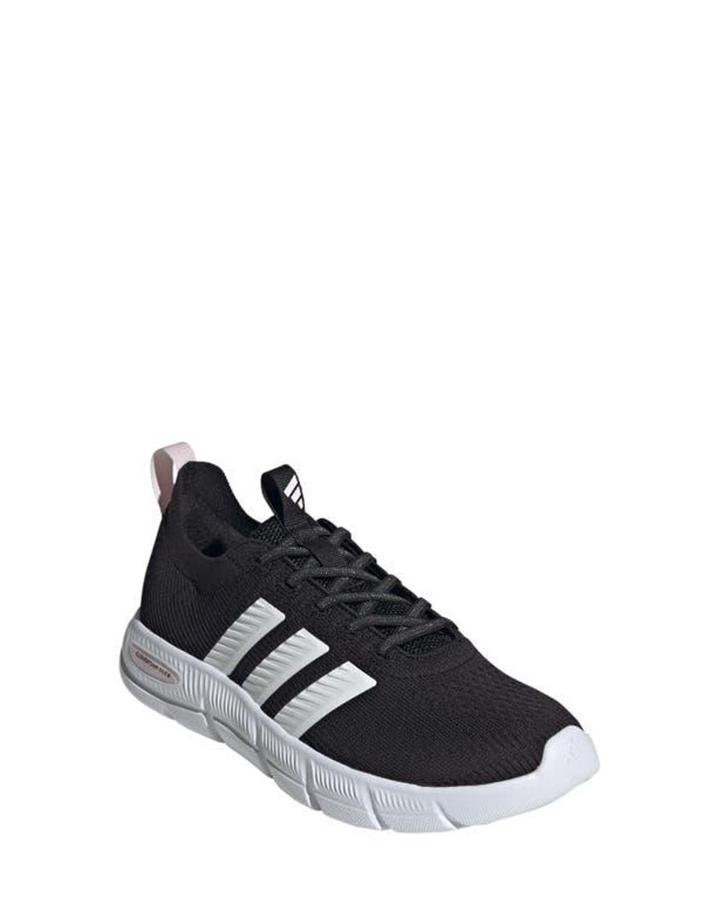 Adidas Black Cloudfoam Flex Slipon Sneaker