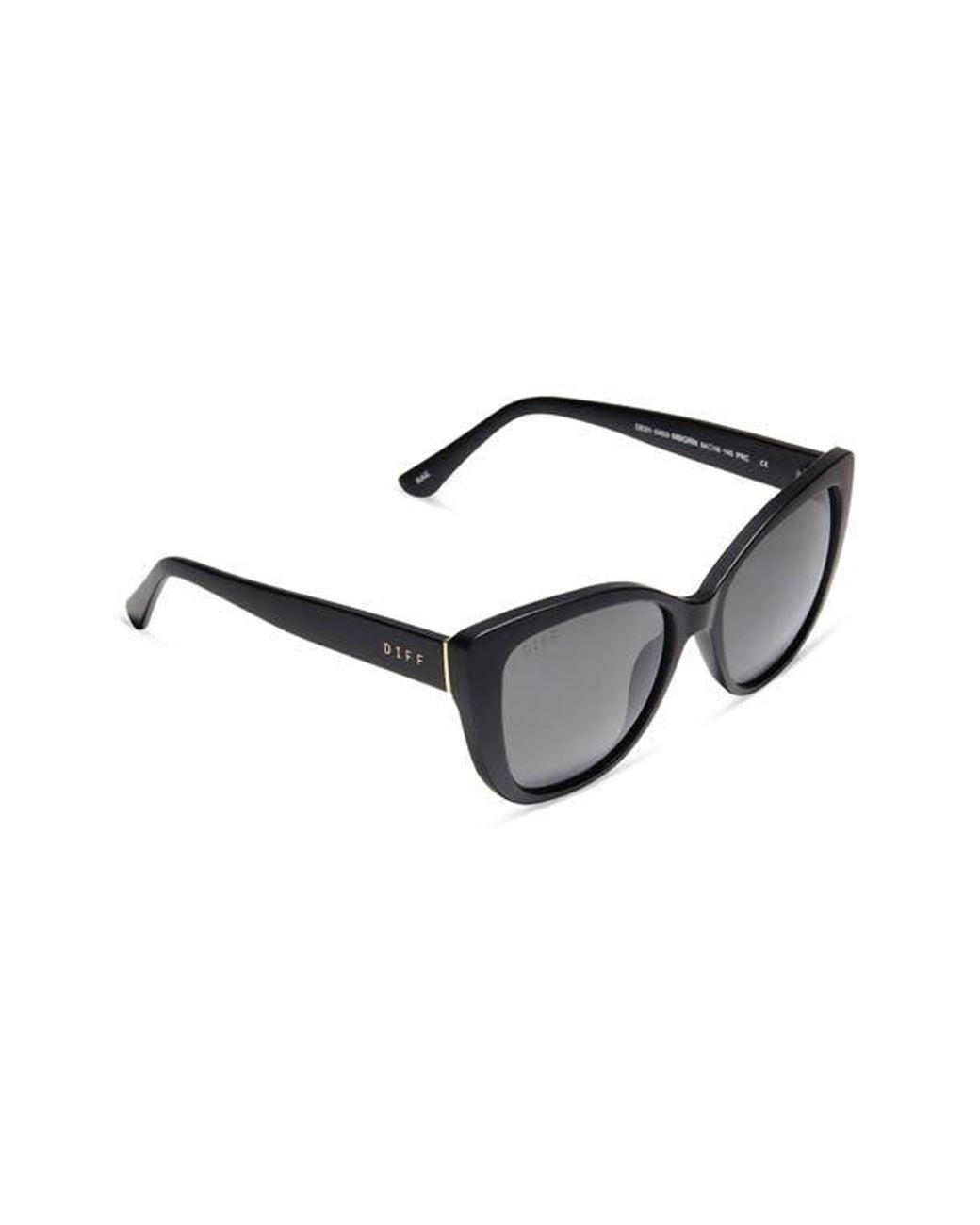 DIFF Black 54Mm Square Sunglasses