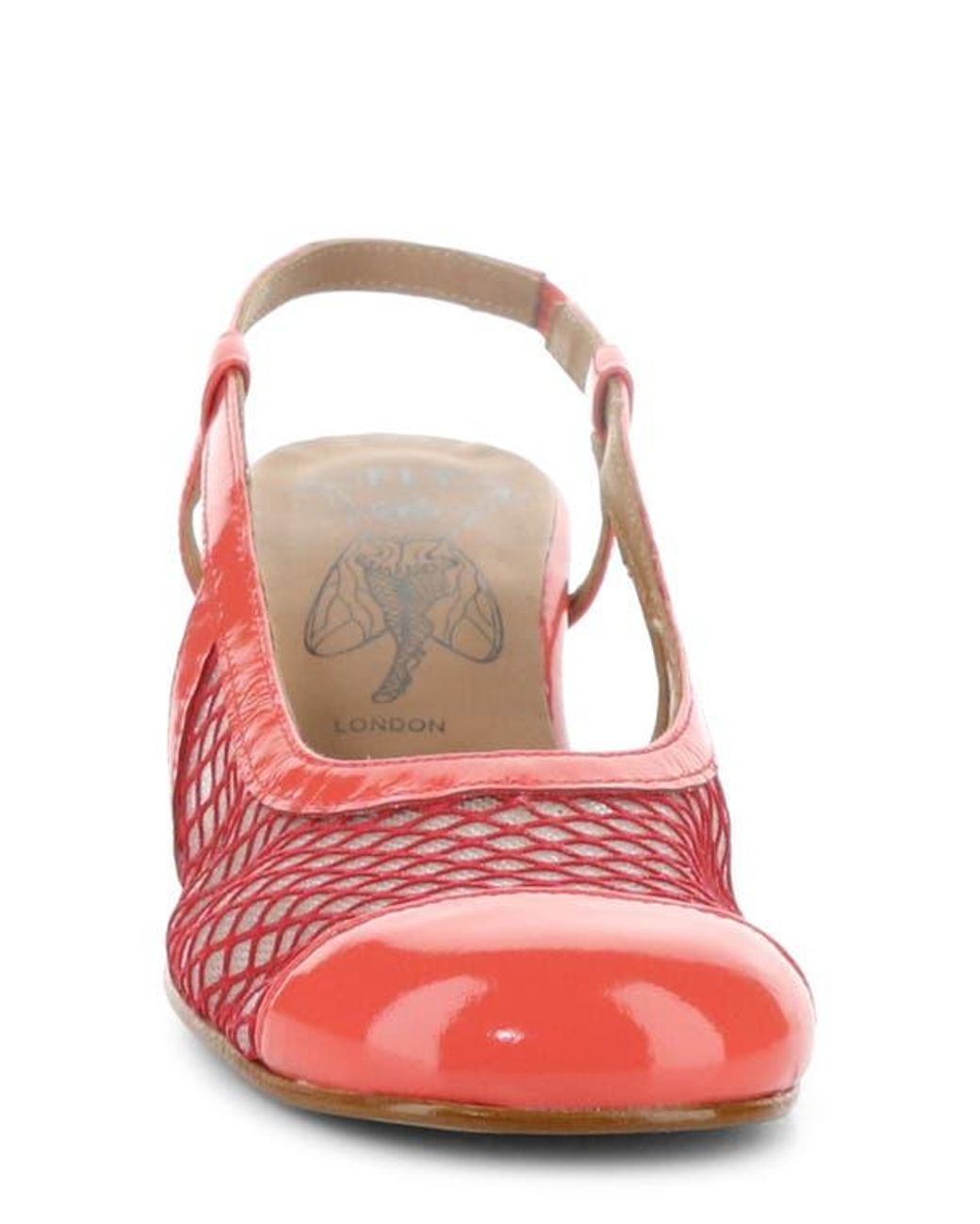Fly London Red Soki Slingback Pump