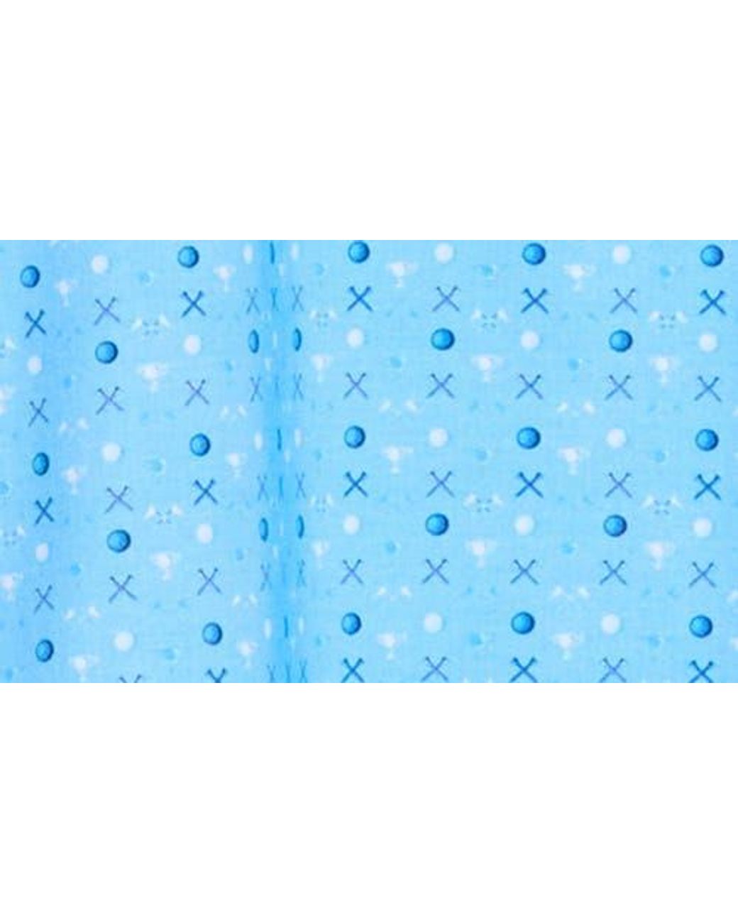 Bugatchi Blue Geometric Print Performance Polo for men