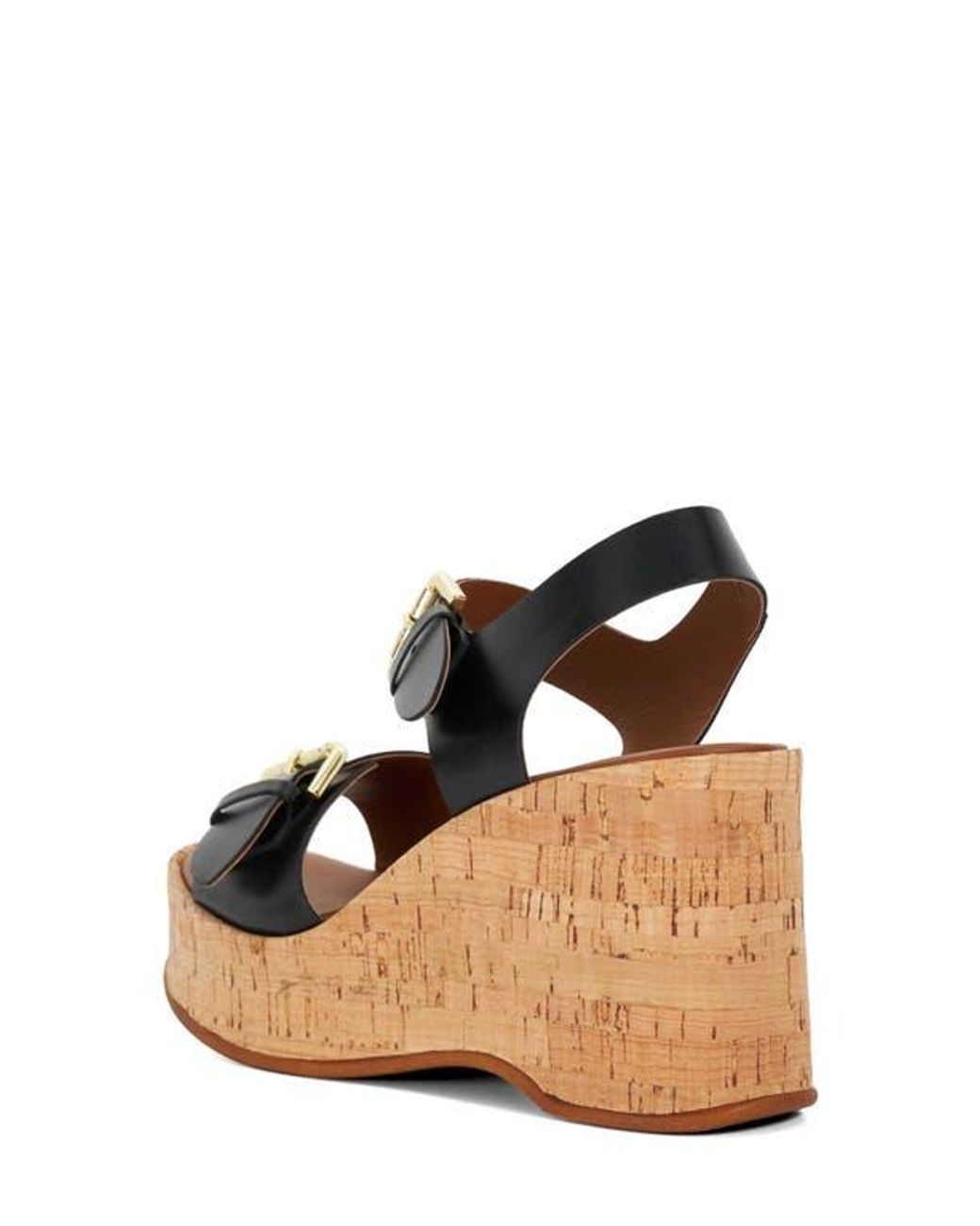 Dune Black Kamia Platform Wedge Sandal