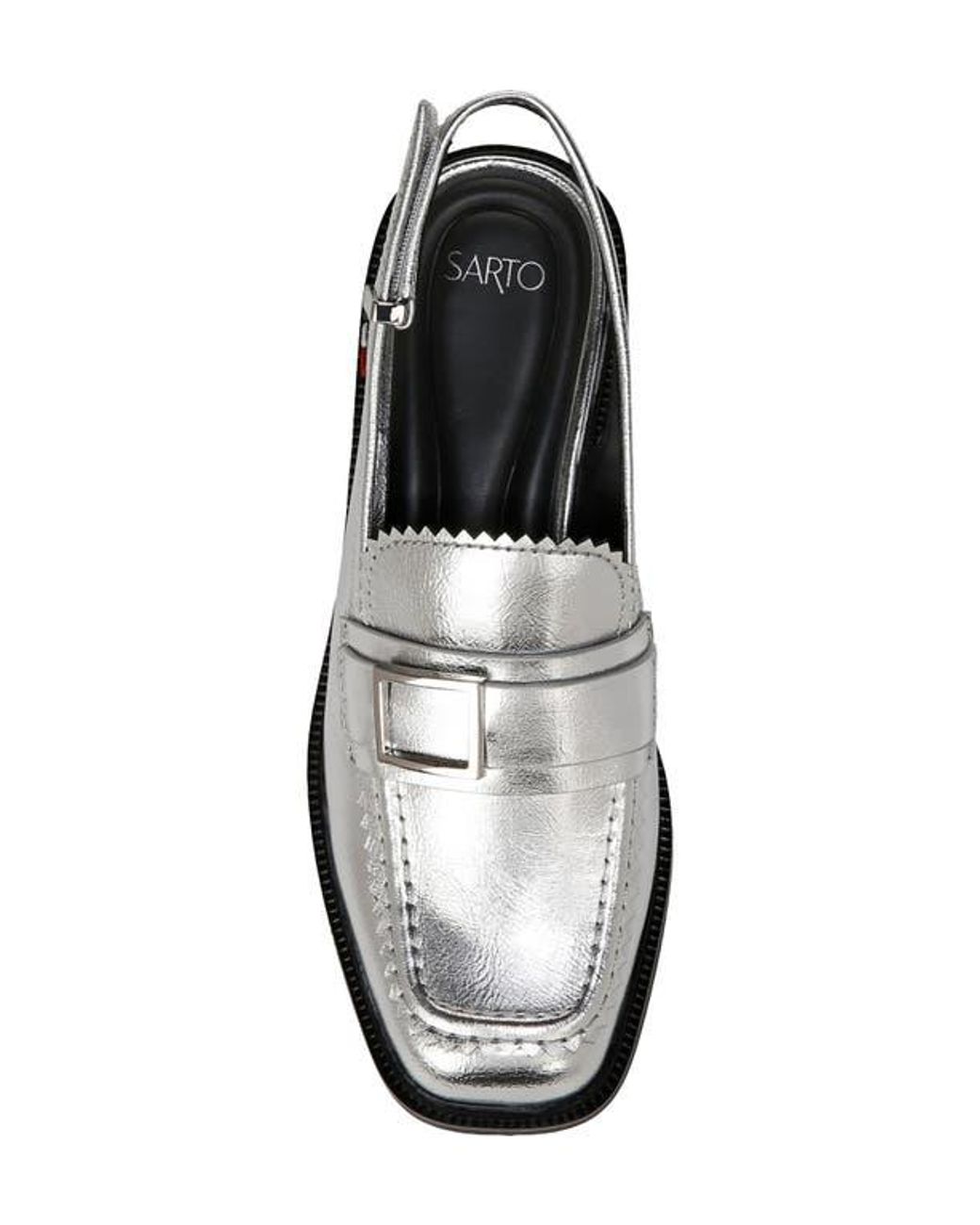 Sarto White Gianna Slingback Loafer