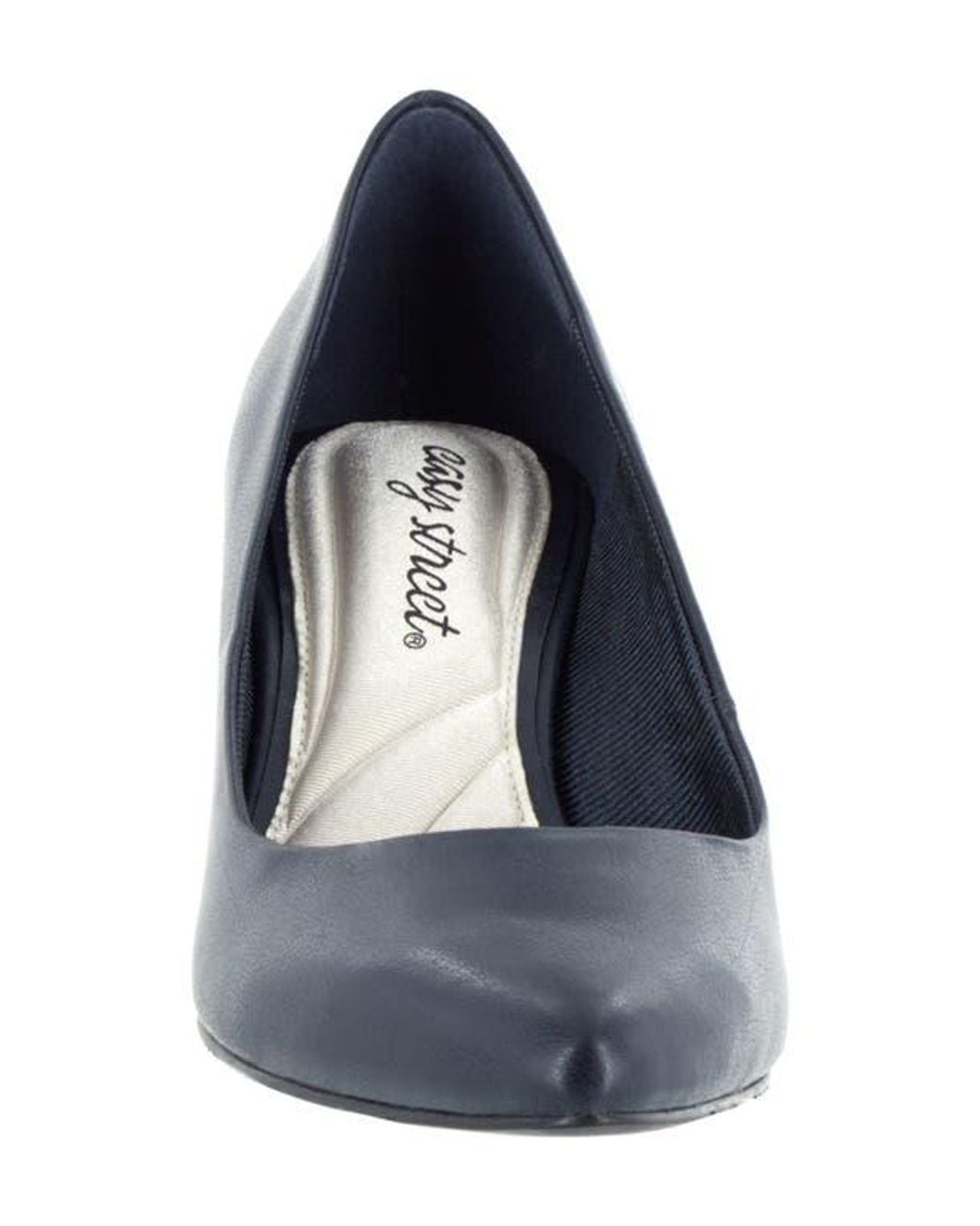 Easy Street Blue Patent Pointed-Toe Pumps