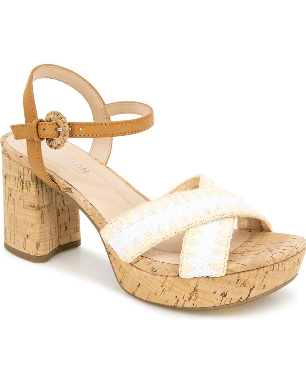 Kenneth Cole Metallic Reeva Platform Sandal