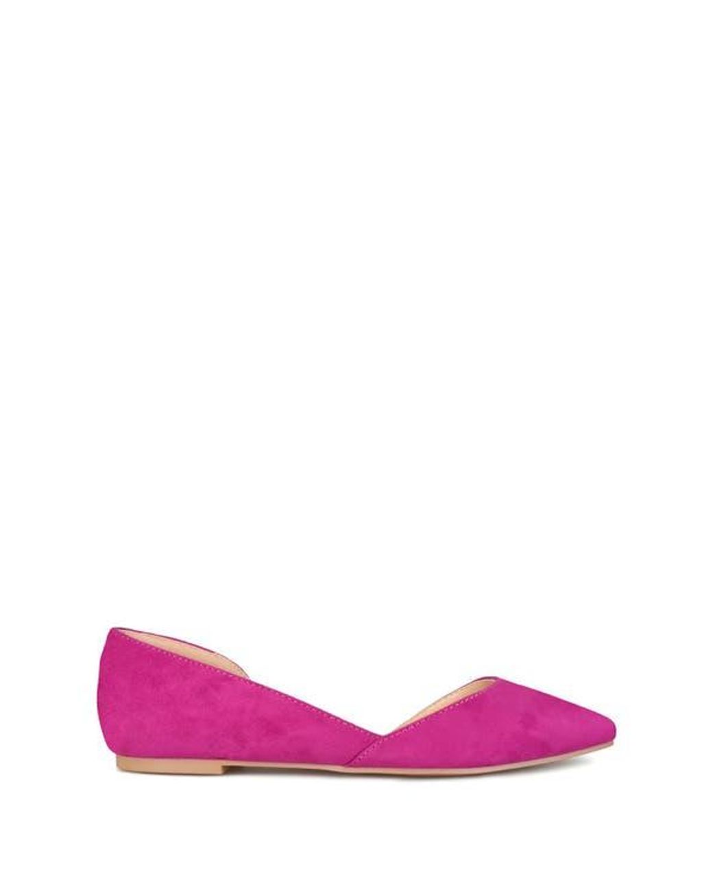 Journee Collection Pink Journee Ester D'Orsay Flat