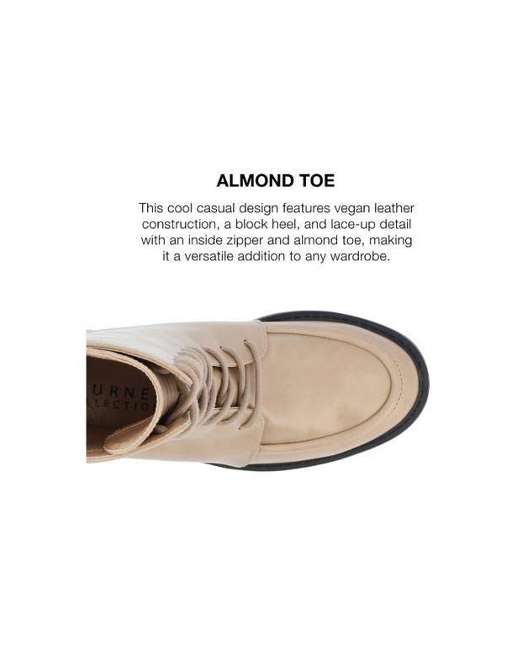 Journee Collection Natural Nikks Combat Boot