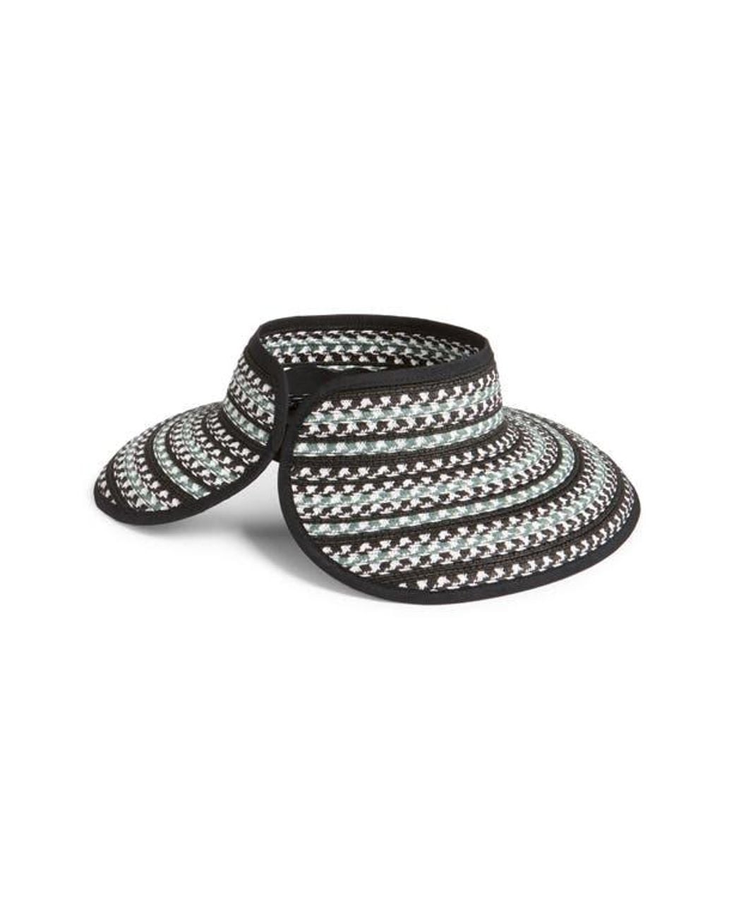 Nordstrom Black Packable Full Brim Visor