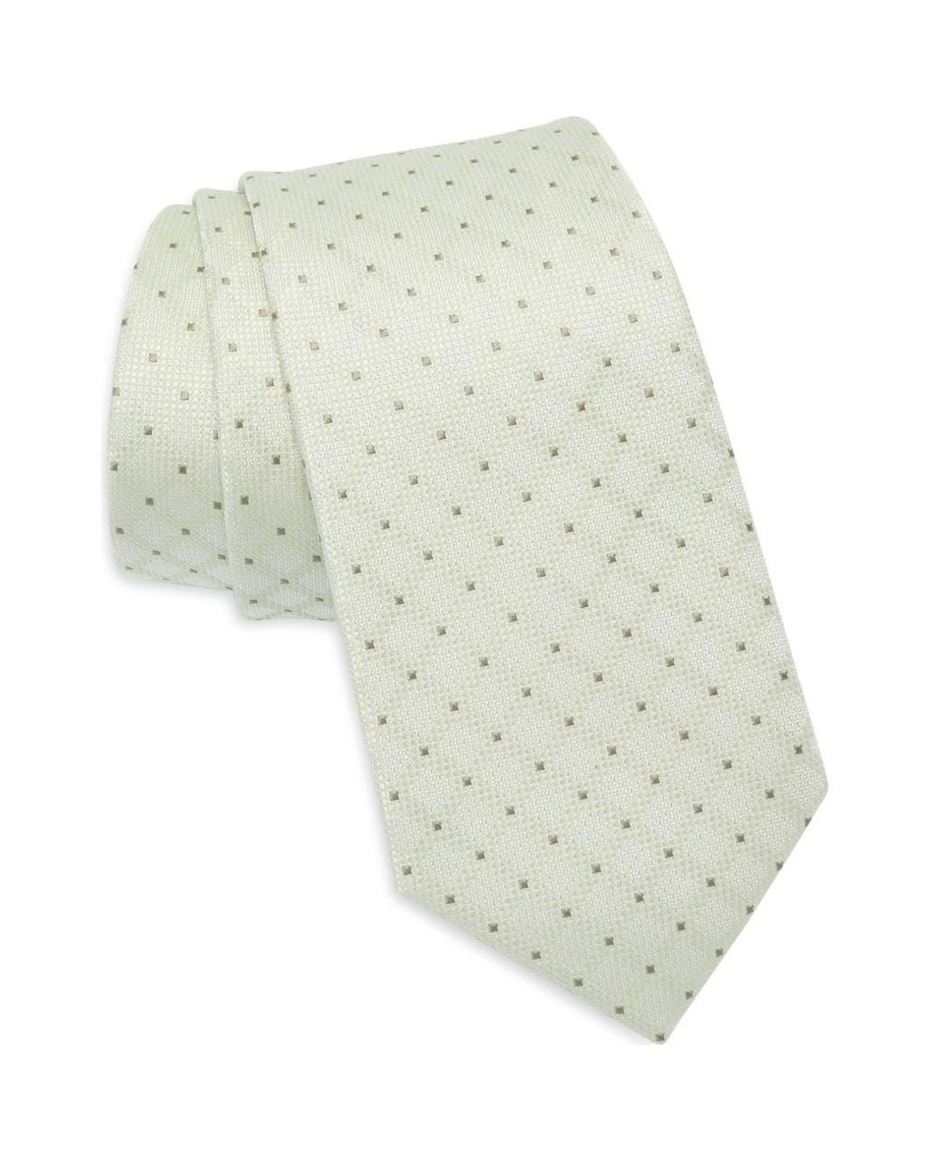 Calvin Klein Green Mary Grid Tie for men
