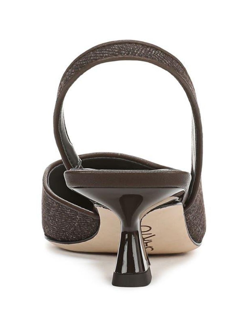 Sarto Brown Devin Kitten Heel Slingback Pump
