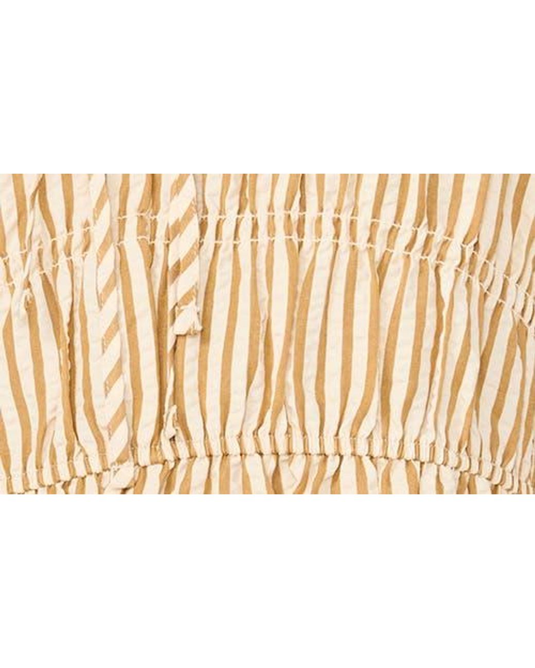Halogen® Natural Sleeveless Ruffle Gathered Top