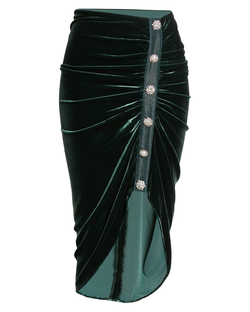 Veronica Beard Navita Velvet Skirt In Emerald Green At Nordstrom Rack ...
