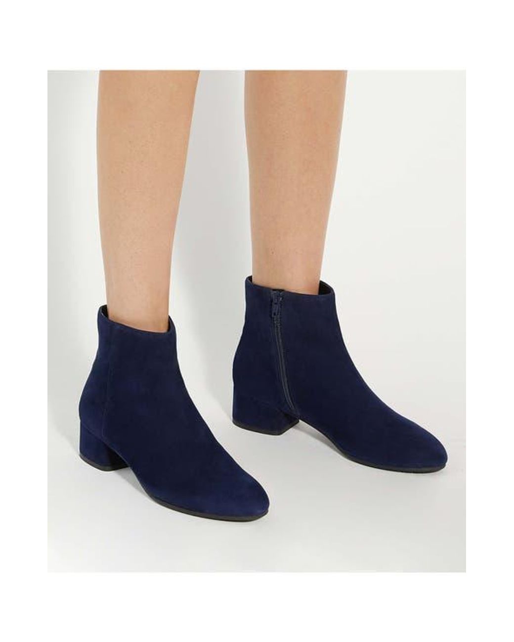 Dune Blue Pippie Ankle Bootie
