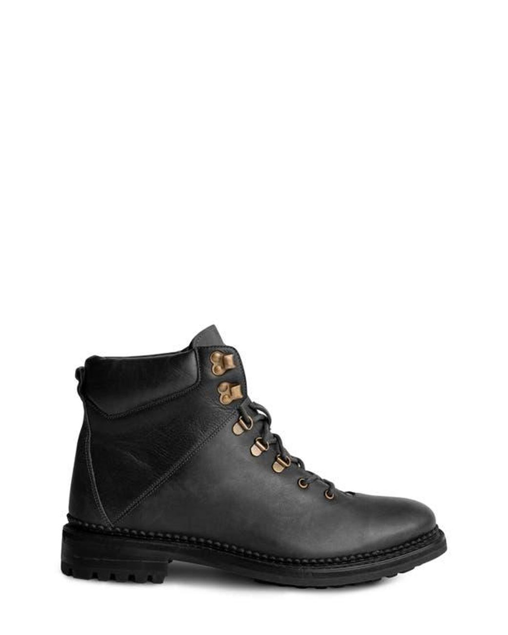 Anthony Veer Black Rockefeller Hiking Boot for men
