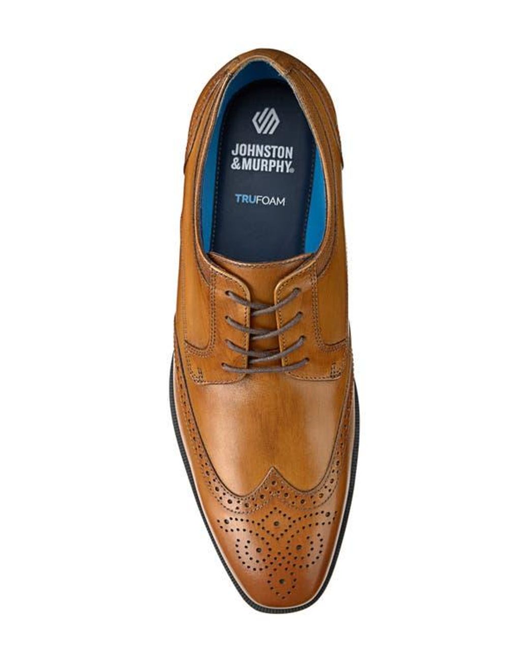 Johnston & Murphy Brown Gibbons Wingtip Derby for men