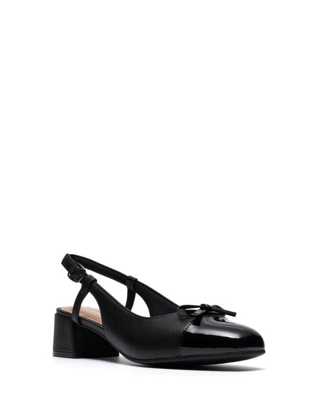 Clarks Black Iridessa Slingback Pump