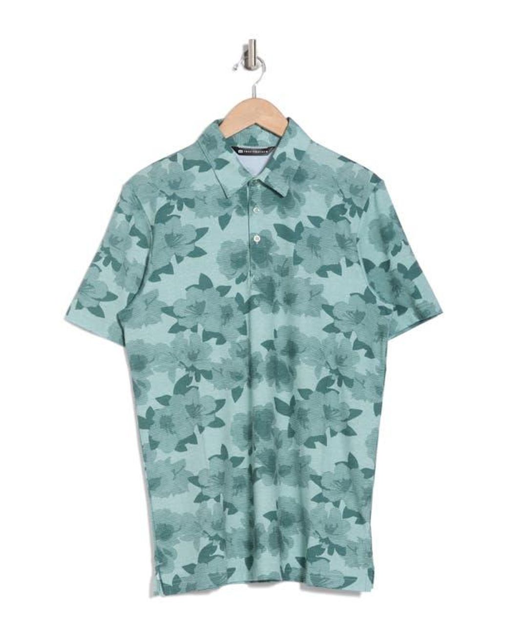 Travis Mathew Blue Standing Invite Polo for men