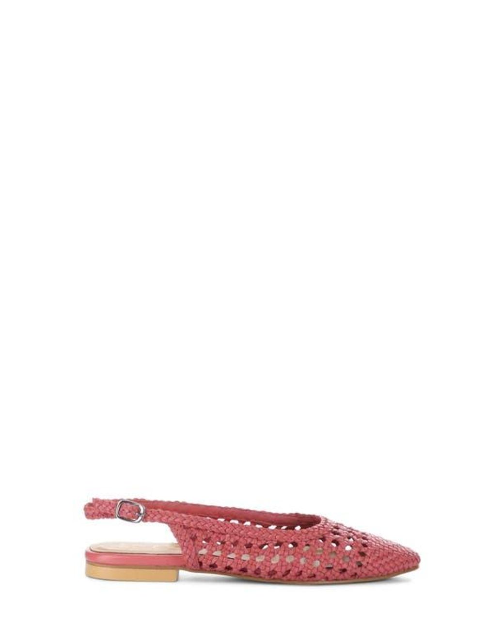 Bos. & Co. Red Willow Slingback Cap Toe Flat