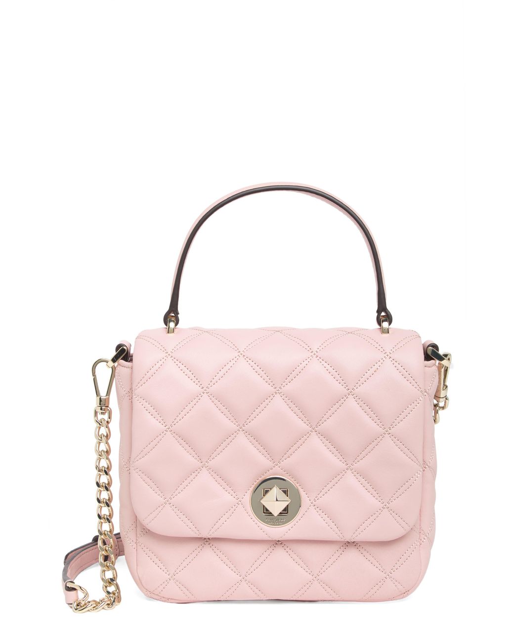 Kate Spade Natalia Quilted Square Crossbody Bag in Pink | Lyst
