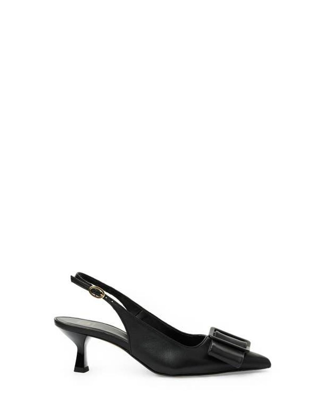 Bruno Magli Black Mona Pointed Toe Slingback Pump